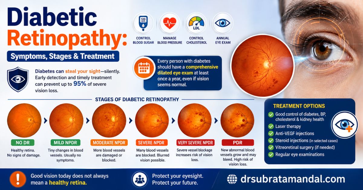 Diabetic Retinopathy: Symptoms, Stages & Treatment